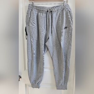 Nike Light Gray Sweatpants with Black Logo